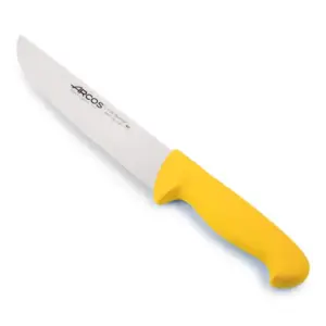Cuchillo Carnicero color amarillo Serie 2900 210 mm