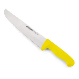Cuchillo Carnicero color amarillo Serie 2900 250 mm