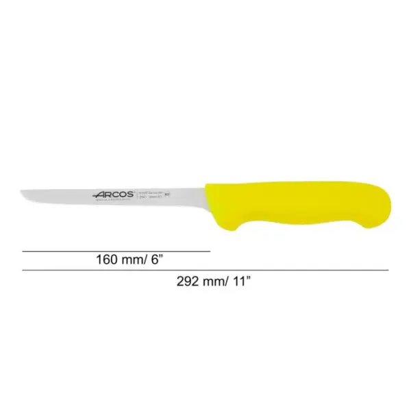 Cuchillo Deshuesador color amarillo Serie 2900 160 mm - Imagen 2
