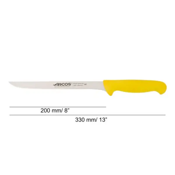 Cuchillo Fileteador color amarillo Serie 2900 200 mm - Imagen 2
