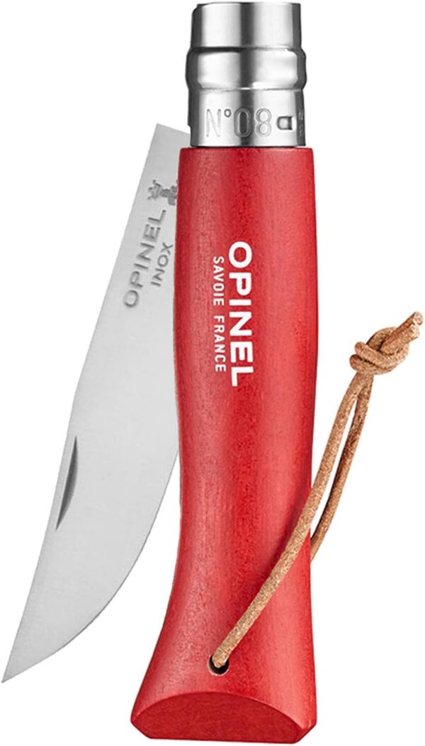 Opinel Nº 8 Inox Tradición Colorama Roja - Imagen 5