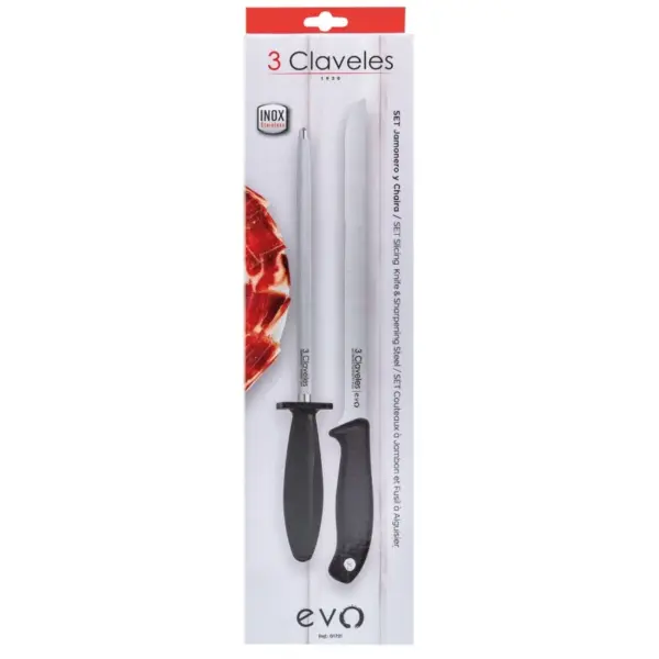 Set Cuchillo Jamonero Evo y Chaira - Imagen 5