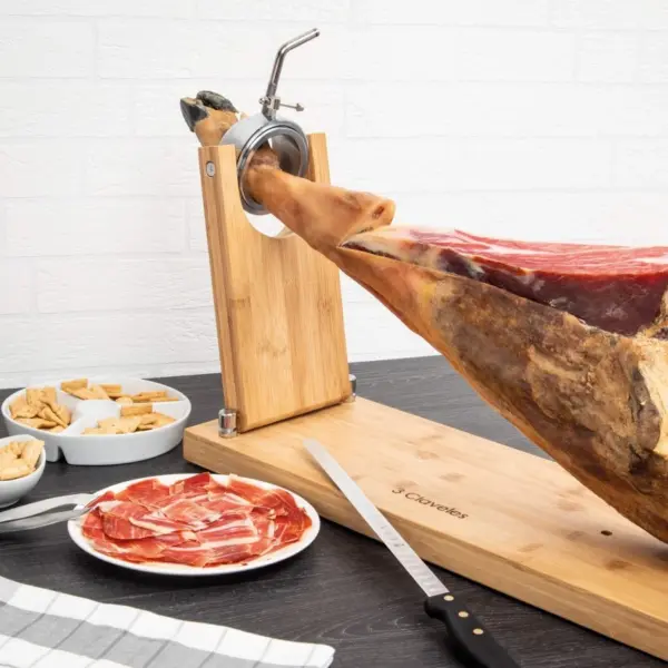 Soporte Jamonero Giratorio Plegable Madera - Imagen 2
