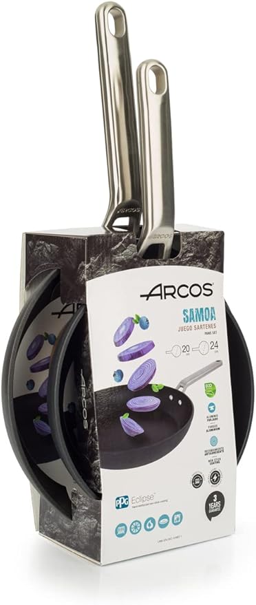 Arcos Serie Samoa - Lote de Sartenes 20 y 24 cm