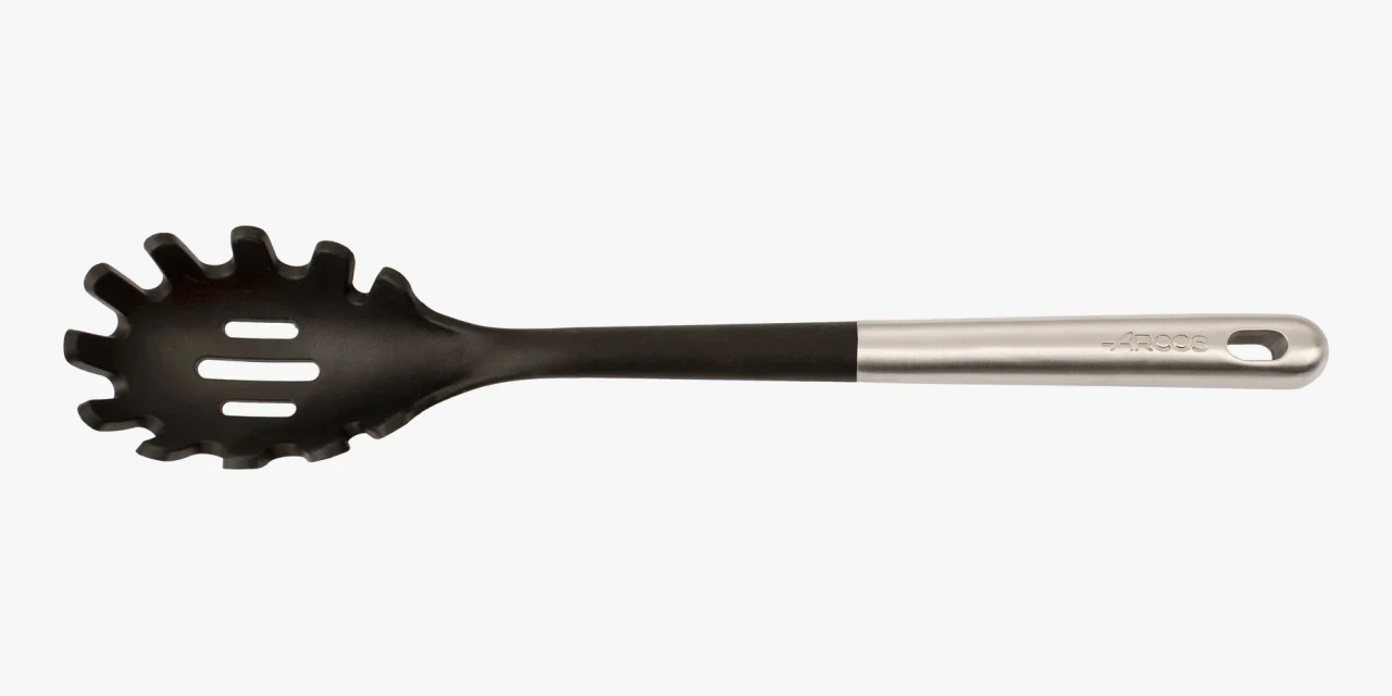 Cuchara 337 mm de Pasta Acero Inox y Silicona