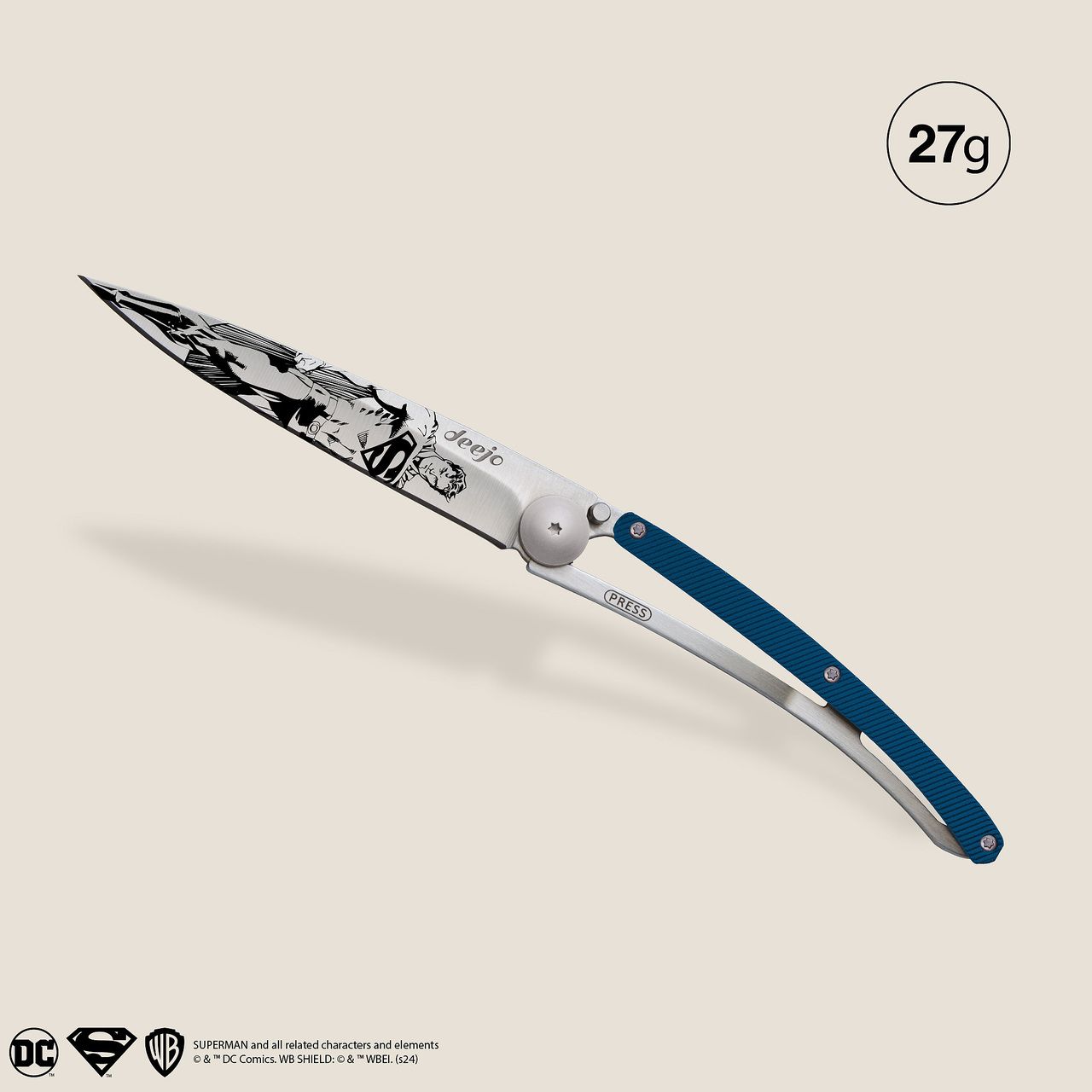 Deejo 27g Superman Aluminio Azul - Imagen 3